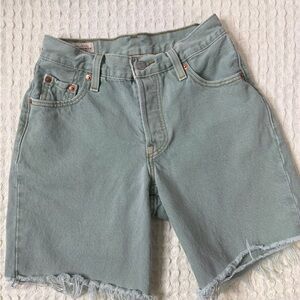 Levi's Sage Green Jean Shorts
